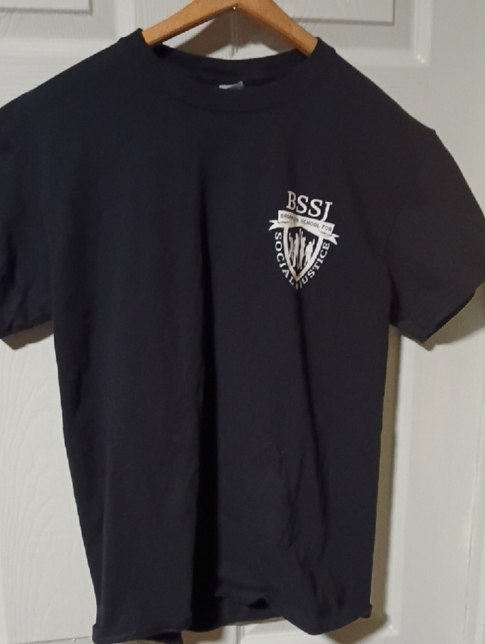 Gildan Black Short-Sleeve Tee with White BSSI Crest